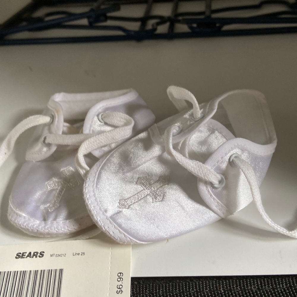 New baby Christening shoes size Large